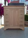 Armoire Louis-Philippe, 2 portes, 12 tiroirs