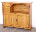 Dressoir en pin, sur mesure, 3 tiroirs, 2 portes, 1 niche