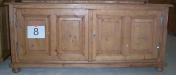 Dressoir en pin, 4 portes, sur mesure