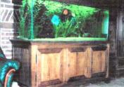 Meuble Louis-Philippe pour aquarium, sur mesure, 3 portes