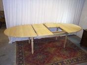 Table ovale Louis-Philippe, en chêne, avec ou sans rallonges, 140x90, 160x100, 180x110, 200x110 cm