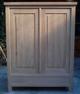 Armoire moderne en chêne sur mesure, 2 portes, 1 tiroir