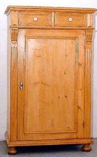 Confiturier en pin, 2 tiroirs, 1 porte, sur mesure