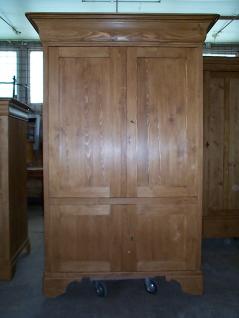 Meuble ordinateur Louis-Philippe, sur mesure, en pin, 4 portes, tablette coulissante, espaces rangement