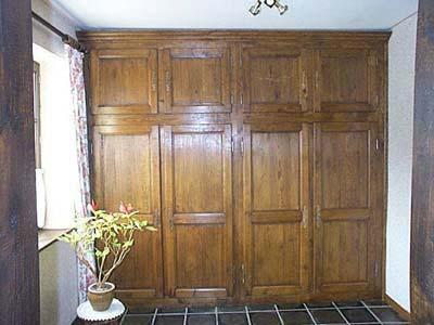 Placard Louis Philippe, 4 petites portes, 4 grandes portes à double panneaux